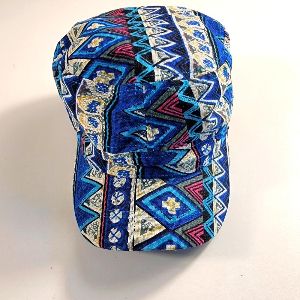 NexGen Head Wear Hat Stripes Cap Womens Adjustable Cadet Army Style Bright ^